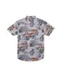 Camisa de manga corta Vissla Misty Mountain Gris para hombre posterior