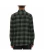 Hombre con Camisa de manga larga Volcom Caden Plaid Negra posterior