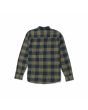 Camisa de manga larga Volcom Caden Plaid Azul Marino para hombre posterior