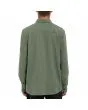 Hombre con camisa de manga larga Volcom Caden Solid Verde posterior