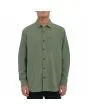 Hombre con camisa de manga larga Volcom Caden Solid Verde