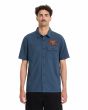 Hombre con camisa de manga corta Volcom Slab City azul