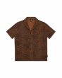 Camisa de manga corta Volcom Utopias Print Brown Horn para hombre