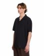 Hombre con camisa relajada de manga corta Volcom Single Stone Negra lateral