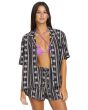 Mujer con Camisa de manga corta Volcom Sun Stunner Black Combo 