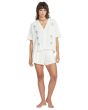 Mujer con Camisa de manga corta Volcom Sun Stunner Bone corte boxy relajado