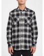 Hombre con camisa de manga larga Volcom Tone Stone negra