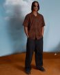 Hombre con camisa de manga corta Volcom Utopias Print Brown Horn