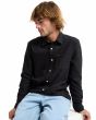 Hombre con Camisa de manga larga Volcom Veeco Oxford negra botones