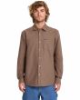 Hombre con Camisa de manga larga Volcom Veeco Oxford marrón piedra