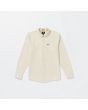 Camisa de manga larga Volcom Veeco Oxford Dirty White para hombre