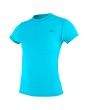 Camiseta de protección solar con manga corta O'Neill Womens Blueprint Sun Shirt turquesa para mujer