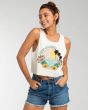 Mujer con Camiseta de asas Billabong Lover Boy blanca