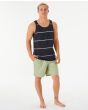 Hombre con Camiseta sin mangas Rip Curl Salt Water Culture Rails Negra frontal