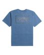 Camiseta de manga corta Bllabong Adiv Arch azul para hombre posterior