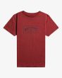 Camiseta de manga corta Billabong Arch roja para niños de 8 a 16 años