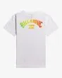 Camiseta de manga corta Billabong Arch Fill blanca para niños de 8 a 16 años posterior