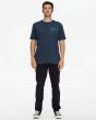 Hombre con camiseta de manga corta Billabong Arch Fill azul marino frontal