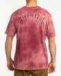 Hombre con camiseta de manga corta Billabong Arch Tie Dye Roja posterior