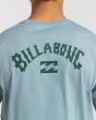Hombre con camiseta de manga corta Billabong Arch Wave azul celeste espalda