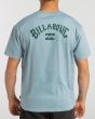 Hombre con camiseta de manga corta Billabong Arch Wave azul celeste posterior