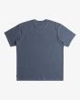 Camiseta de manga corta con bolsillo Billabong Stacked Arch Pocket Slate Blue para hombre posterior