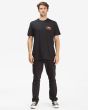 Hombre con camiseta de manga corta Billabong Bad Trip negra frontal