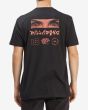 Hombre con camiseta de manga corta Billabong Bad Trip negra posterior