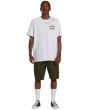Hombre con camiseta de manga corta Billabong Crayon Wave Blanca ajuste