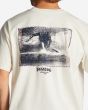 Hombre con Camiseta de manga corta Billabong Collision Blanca estampado espalda