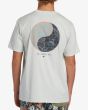 Hombre con camiseta orgánica de manga corta Billabong Coral Gardeners Blanca espalda