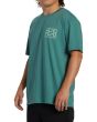 Hombre con camiseta Premium de manga corta Billabong Crayon Wave Turquesa lateral
