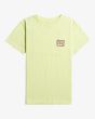 Camiseta de manga corta Billabong Crayon Wave Verde para niños de 8 a 16 años