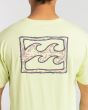 Hombre con Camiseta de manga corta Billabong Crayon Wave Verde estampado