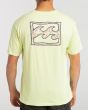 Hombre con Camiseta de manga corta Billabong Crayon Wave Verde espalda