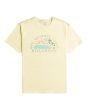 Camiseta de manga corta Billabong Isla Vista amarilla para hombre 
