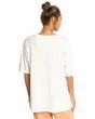 Mujer con camiseta de manga corta Billabong Midnight Sun blanca espalda