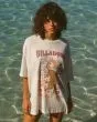 Mujer con camiseta de manga corta Billabong Midnight Sun blanca frontal