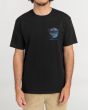 Hombre con camiseta de manga corta Billabong Pop Surf Wax negra