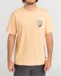Hombre con camiseta de manga corta Billabong Pop Surf Wax tono salmón