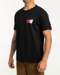 Hombre con Camiseta de manga corta Billabong Ripped Negra lateral