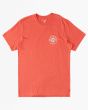 Camiseta de manga corta Billabong Rotor Diamond Coral para niños de 8 a 16 años