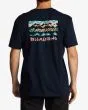 Hombre con Camiseta de manga corta Billabong Segment Azul Marino posterior