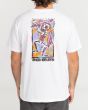 Hombre con camiseta de manga corta Billabong Tribal Dance blanca posterior
