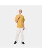 Camiseta de manga corta con bolsillo Carhartt WIP Pocket T-Shirt amarilla para hombre frontal