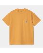 Camiseta de manga corta con bolsillo Carhartt WIP Pocket T-Shirt naranja para hombre 
