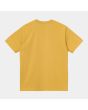 Camiseta de manga corta con bolsillo Carhartt WIP Pocket T-Shirt amarilla para hombre posterior