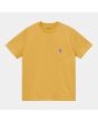 Camiseta de manga corta con bolsillo Carhartt WIP Pocket T-Shirt amarilla para hombre
