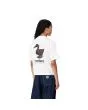 Mujer con Camiseta orgánica de manga corta Carhartt WIP W' Fold Leo SS Blanca 