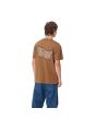 Hombre con camiseta orgánica de manga corta Carhartt WIP Brown Ducks Marrón espalda
